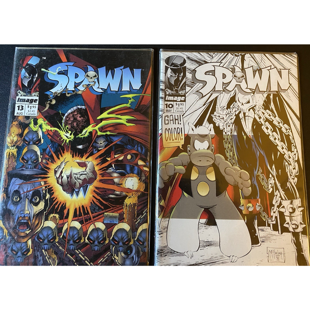 🕷️ Spawn 2 Comic Lot Vintage Issues #10 & #13 1993, Image Marvel Comics